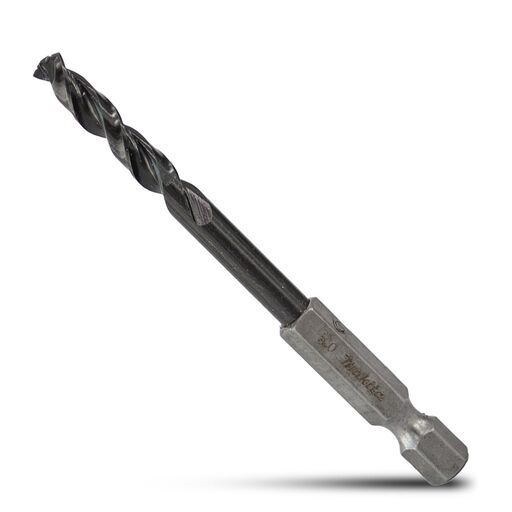 Makita E-26397 5.0mm x 78mm 1/4" Hex HSS TiAlN Drill Bit – image 2