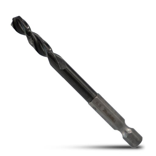 Makita E-26428 6.5mm x 84mm 1/4" Hex HSS TiAlN Drill Bit – image 2