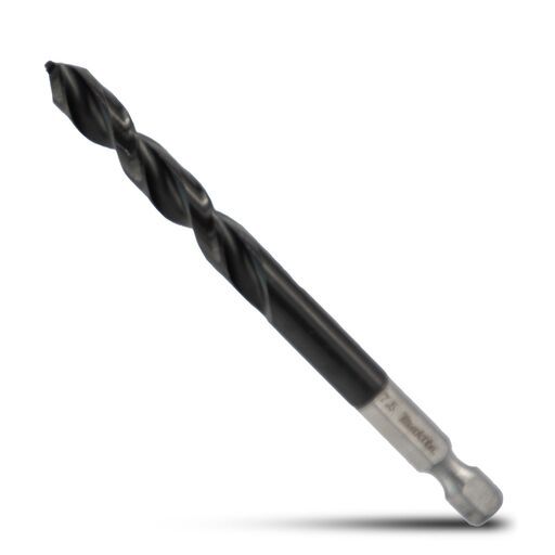 Makita E-26440 7.5mm x 95mm 1/4" Hex HSS TiAlN Drill Bit – image 2