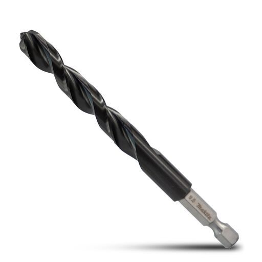 Makita E-26484 9.5mm x 110mm 1/4" Hex HSS TiAlN Drill Bit – image 2