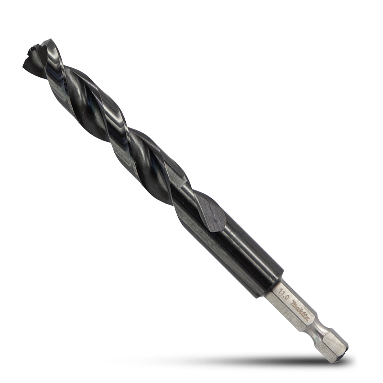 Makita E-26515 11.0mm x 117mm 1/4" Hex HSS TiAlN Drill Bit – image 2