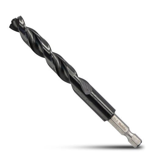 Makita E-26515 11.0mm x 117mm 1/4" Hex HSS TiAlN Drill Bit – image 2