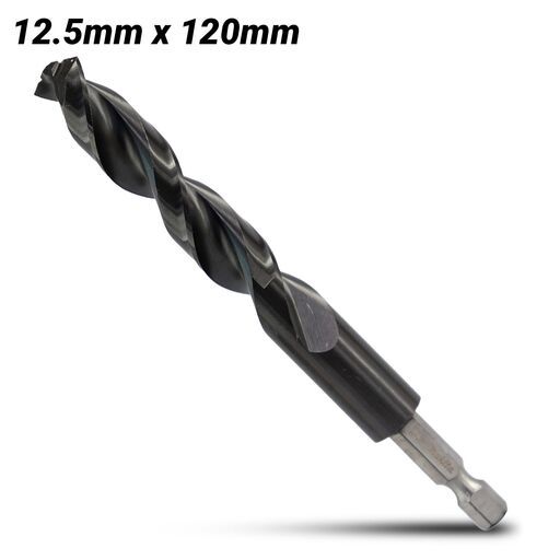 Makita E-26543 12.5mm x 120mm 1/4" Hex HSS TiAlN Drill Bit