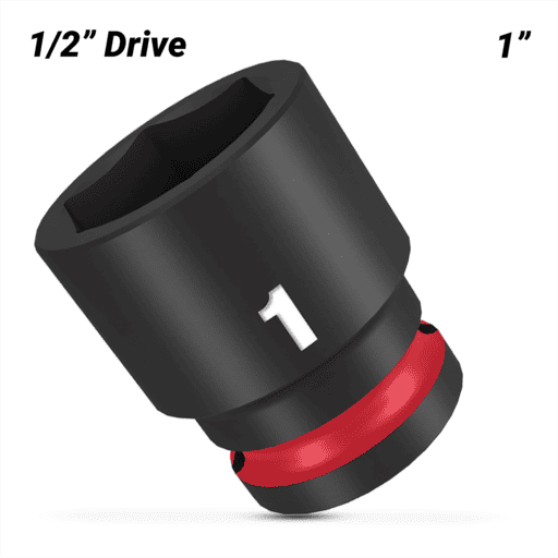 Milwaukee 49666210 1/2" Drive 1" SHOCKWAVE Standard 6 Point Impact Socket – image 2