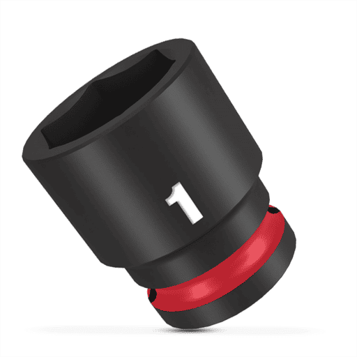 Milwaukee 49666210 1/2" Drive 1" SHOCKWAVE Standard 6 Point Impact Socket – image 4