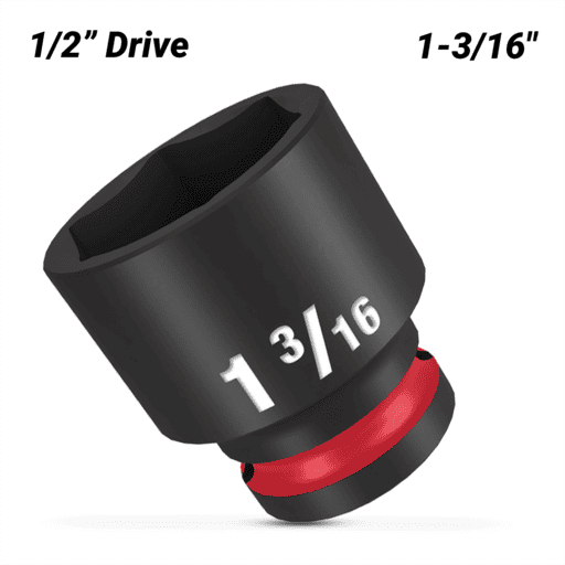 Milwaukee 49666213 1/2" Drive 1-3/16" SHOCKWAVE Standard 6 Point Impact Socket – image 2