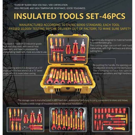 Ultimate Tools UTDINSE46PS 46pce Insulated Tool Kit – image 5