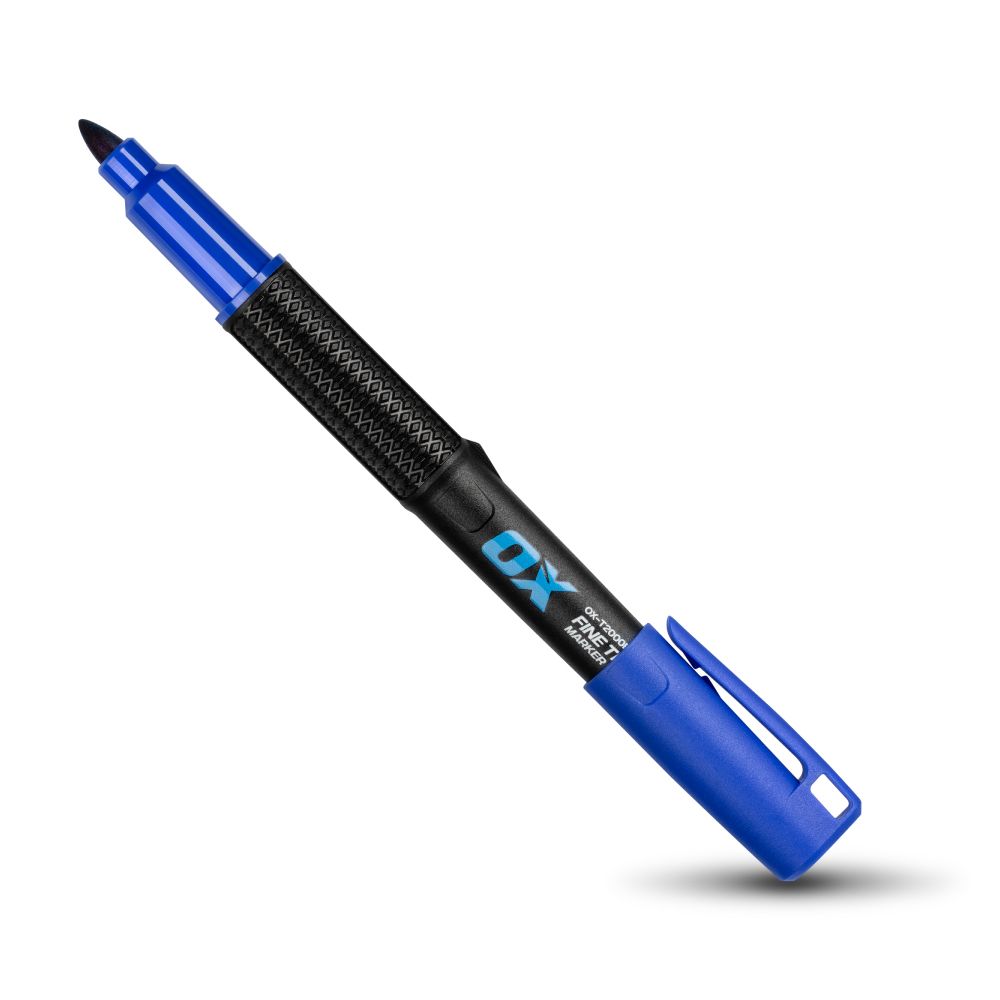 OX Tools OX-T710602 3-Pack OX TuffMark Construction Marker Fine - Black, Blue, Red – image 8
