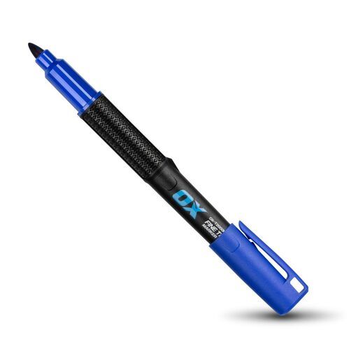 OX Tools OX-T710602 3-Pack OX TuffMark Construction Marker Fine - Black, Blue, Red – image 8