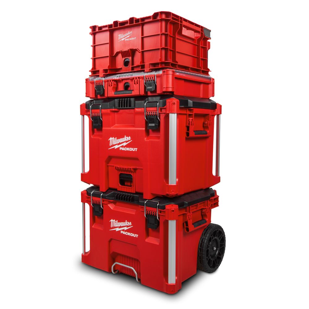 Milwaukee 48228427 + 48228429 + 48228430 + 48228440 4pce PACKOUT Storage System – image 2