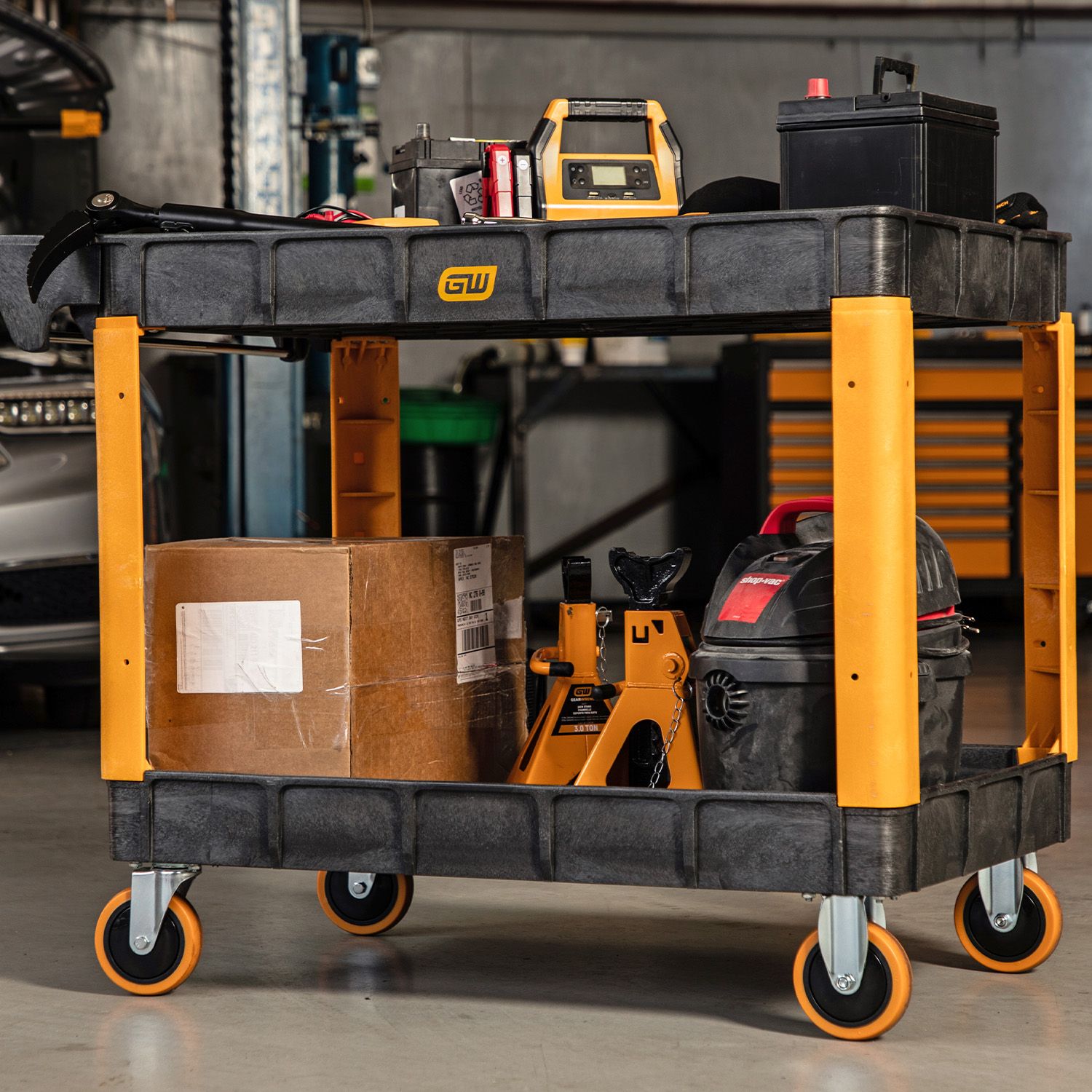 GEARWRENCH GWPSCM 1168mm (46") 2 Shelf Heavy Duty Utility Cart – image 4