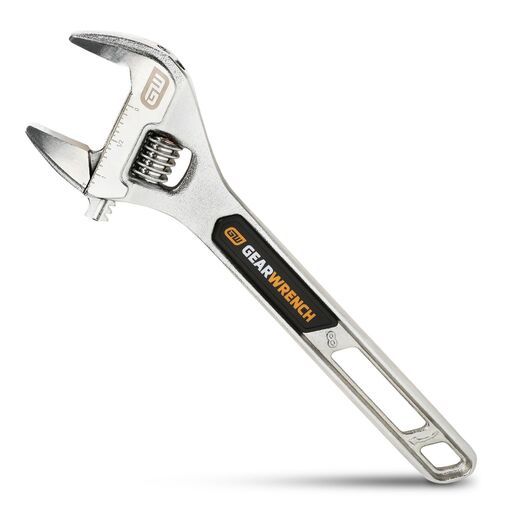 GEARWRENCH 89752 200mm (8") Chrome Adjustable Wrench – image 2