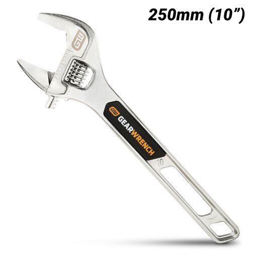 GEARWRENCH 89753 250mm (10") Chrome Adjustable Wrench