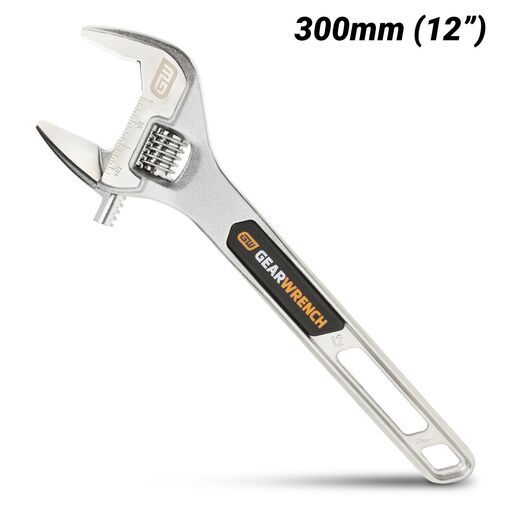 GEARWRENCH 89754 300mm (12") Chrome Adjustable Wrench