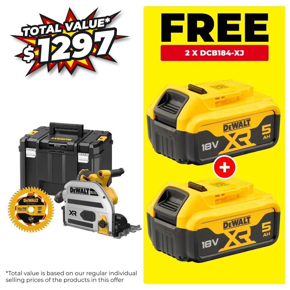 DeWalt DCS525NT-XJ 18V Li-ion XR Cordless Brushless 165mm Plunge Saw - Skin Only – image 1