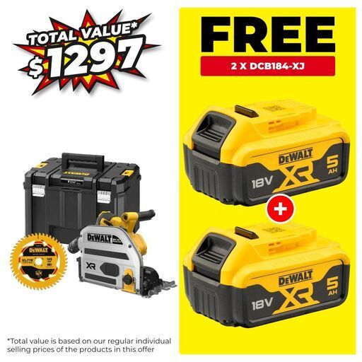 DeWalt DCS525NT-XJ 18V Li-ion XR Cordless Brushless 165mm Plunge Saw - Skin Only – image 1