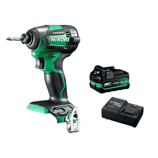 HiKOKI WH18DE(SP1Z) (AU40100022) 18V 5.0Ah Li-ion Cordless Brushless 1/4" Drive Impact Driver Combo Kit – image 2