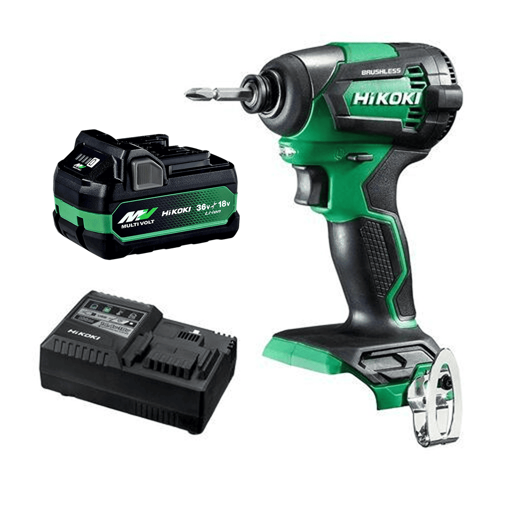 HiKOKI WH18DE(SP1Z) (AU40100022) 18V 5.0Ah Li-ion Cordless Brushless 1/4" Drive Impact Driver Combo Kit – image 1