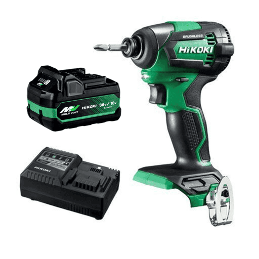 HiKOKI WH18DE(SP1Z) (AU40100022) 18V 5.0Ah Li-ion Cordless Brushless 1/4" Drive Impact Driver Combo Kit