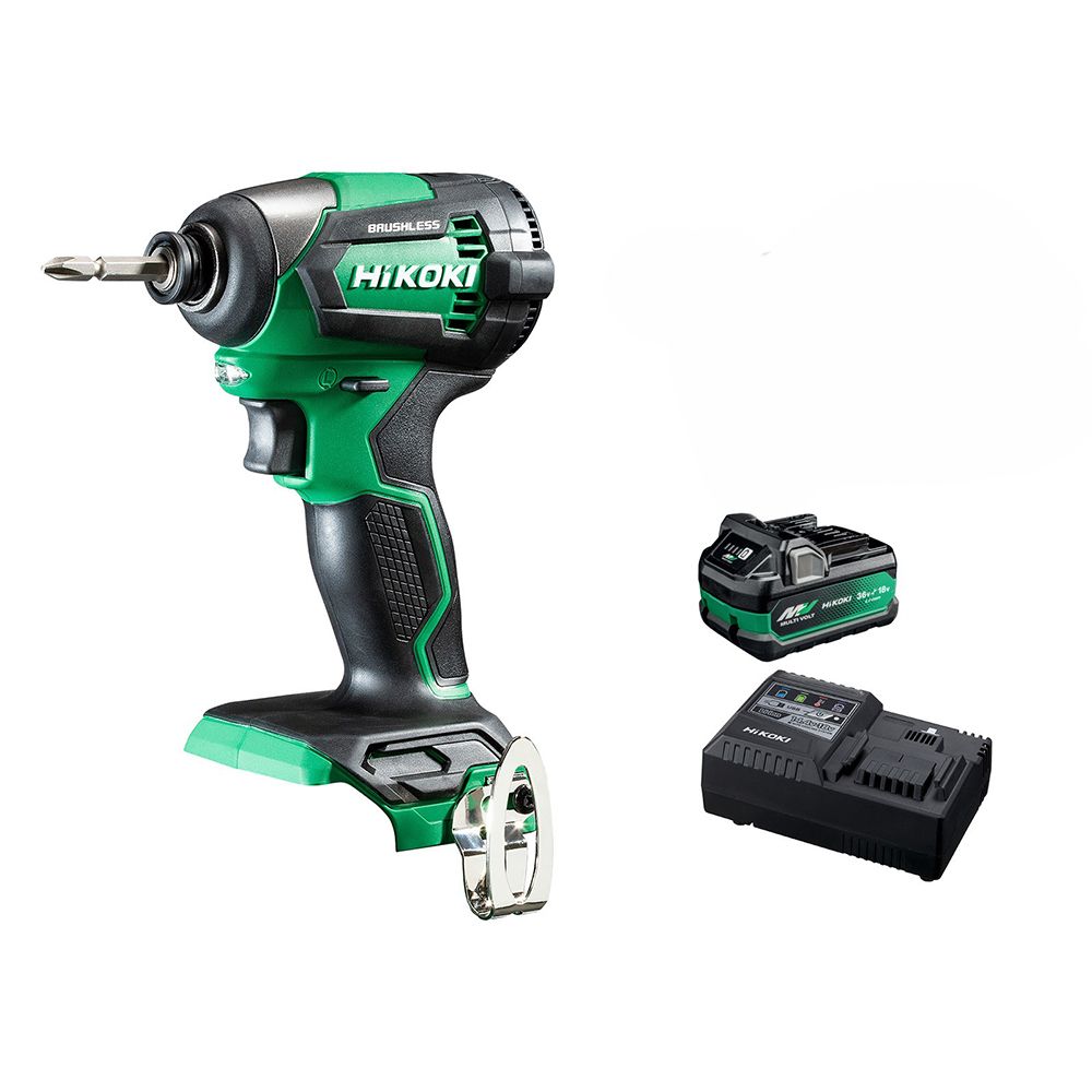 HiKOKI WH18DE(SP1Z) (AU40100022) 18V 5.0Ah Li-ion Cordless Brushless 1/4" Drive Impact Driver Combo Kit – image 4
