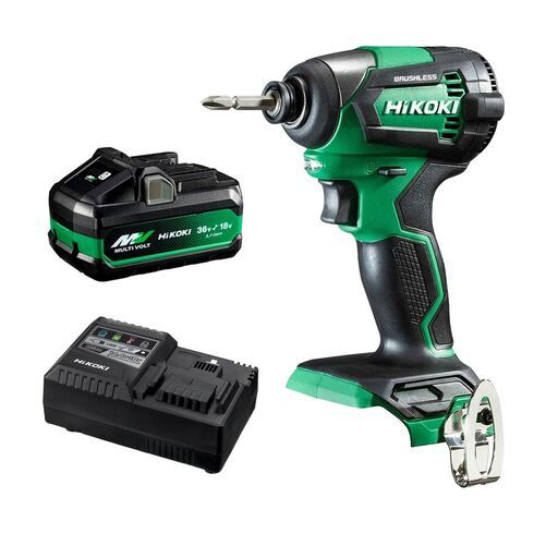 HiKOKI WH18DE(SP1Z) (AU40100022) 18V 5.0Ah Li-ion Cordless Brushless 1/4" Drive Impact Driver Combo Kit – image 3
