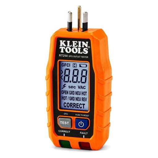 Klein A-RT250AU Digital Socket & RCD Tester 240VAC