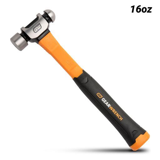 GEARWRENCH GWHFGBP16 16oz Ball Pein Hammer with Fiberglass Handle