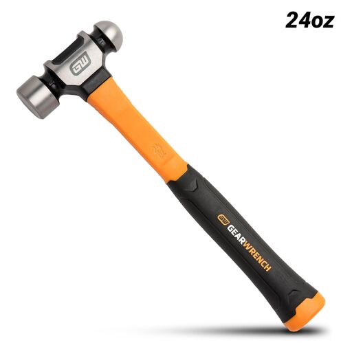 GEARWRENCH GWHFGBP24 24oz Ball Pein Hammer with Fiberglass Handle
