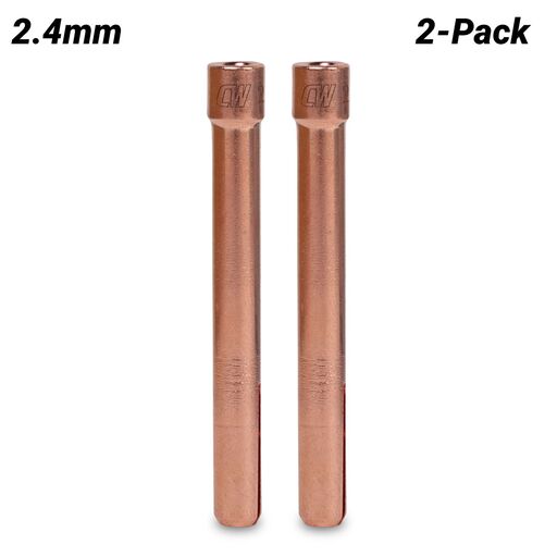 Cigweld CW10N24 2-Pack Dimex 2.4mm 17/18/26 Series Standard Collets