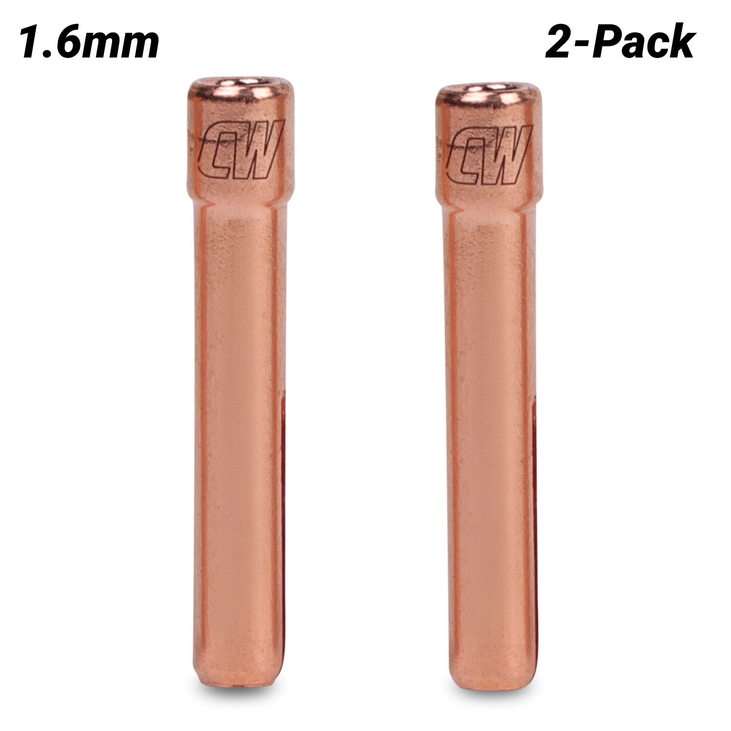 Cigweld CW13N22 2-Pack Dimex 1.6mm 9/20 Series Standard Collets – image 1