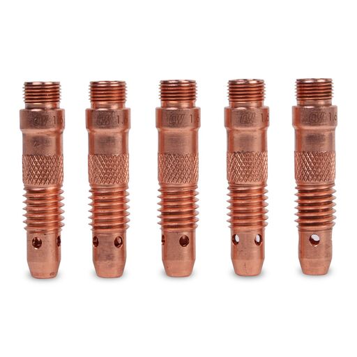 Cigweld CW10N31B 5-Pack Dimex 1.6mm 17/18/26 Series Standard Collet Body – image 2