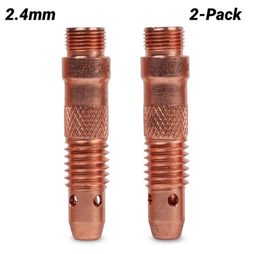 Cigweld CW10N32 2-Pack Dimex 2.4mm 17/18/26 Series Standard Collet Body
