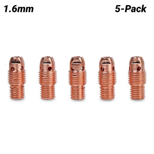Cigweld CW13N27B 5-Pack Dimex 1.6mm 9/20 Series Standard Collet Body