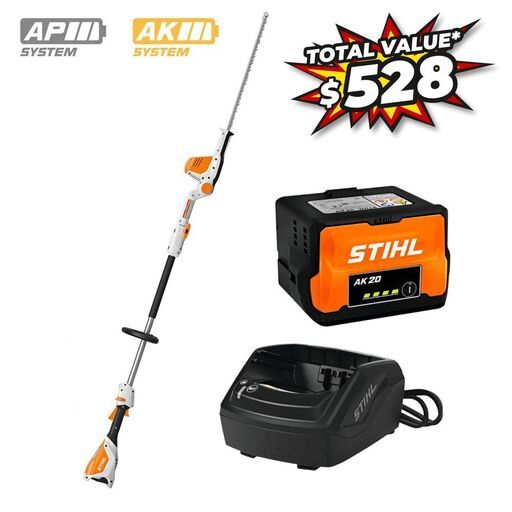 STIHL HLA56-AK20SK 36V Li-ion Long Reach AK System Hedge Trimmer Combo Kit