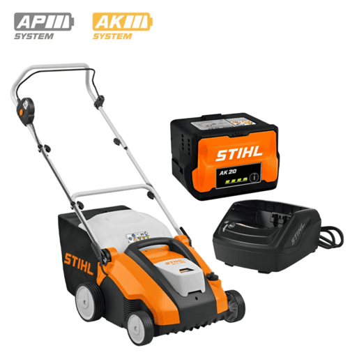 STIHL RLA240-AK20SK 36V Li-ion Cordless AK System 15mm Lawn Scarifier Combo Kit