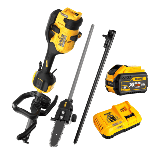 [Pre-Order] DeWalt DCMPS713X1-XE 54V XR FlexVolt 9.0Ah Li-ion Cordless Brushless Split Boom Power Head with 20cm Pole Saw Attachment Combo Kit – image 2