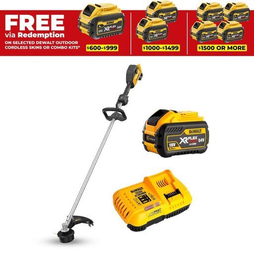 DeWalt DCMST901X1-XE 54V 9.0Ah Li-ion FLEXVOLT XR 42cm Line Trimmer Combo Kit