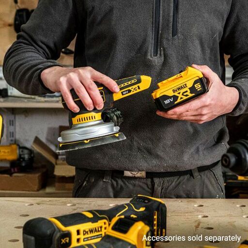 DeWalt DCW211N-XJ 18V Li-ion XR Cordless Brushless 125mm Random Orbital Sander - Skin Only – image 13