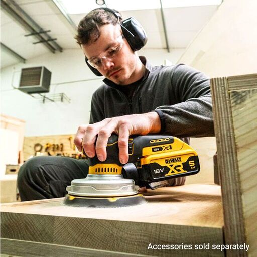 DeWalt DCW230N-XJ 18V Li-ion XR Cordless Brushless 150mm Random Orbital Sander - Skin Only – image 8
