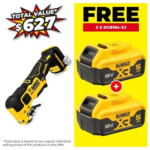 DeWalt DCS358N-XJ 18V XR Li-Ion Cordless Brushless Compact Oscillating Multi Tool  - Skin Only