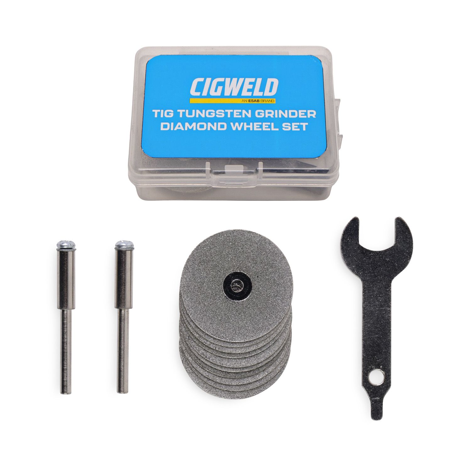 Cigweld 208574 TIG Tungsten Grinder Diamond Wheel Set – image 1