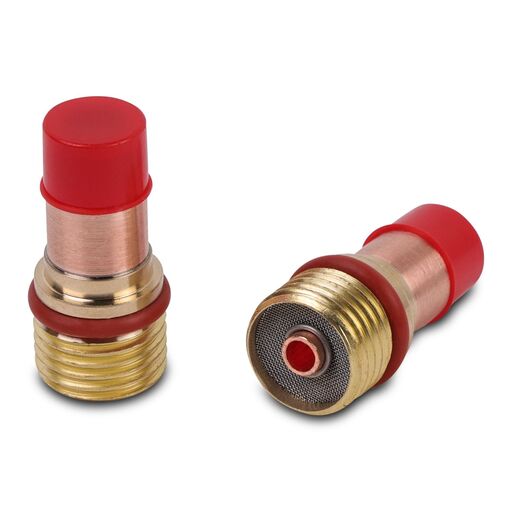 Cigweld CW4GL332NQ 2-Pack 2.4mm 17/18/26 Series Dimex Quartz Gas Lens Collet Body – image 2
