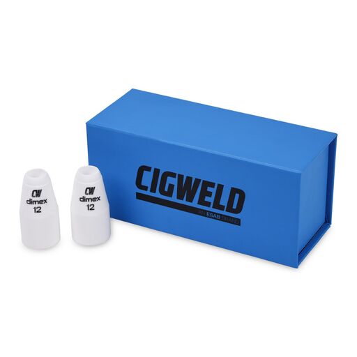 Cigweld CW10N44B 10-Pack 19mm #12 17/18/26 Series Dimex Ceramic Cups – image 2
