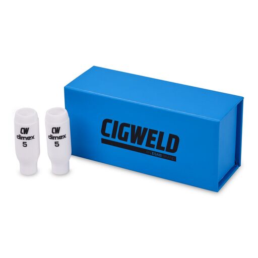 Cigweld CW10N49B 10-Pack 8mm #5 17/18/26 Series Dimex Ceramic Cups – image 2