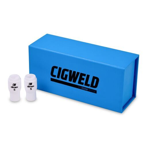 Cigweld CW13N09B 10-Pack 8mm #5 9/20 Series Dimex Ceramic Cups – image 2