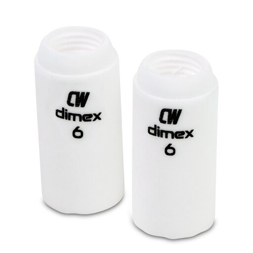 Cigweld CW13N10 2-Pack 10mm #6 9/20 Series Dimex Ceramic Cups – image 2