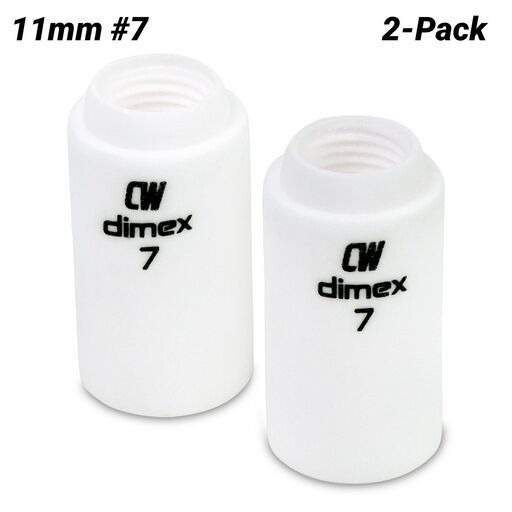 Cigweld CW13N11 2-Pack 11mm #7 9/20 Series Dimex Ceramic Cups