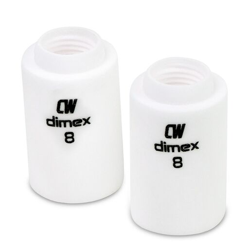 Cigweld CW13N12 2-Pack 13mm #8 9/20 Series Dimex Ceramic Cups – image 2