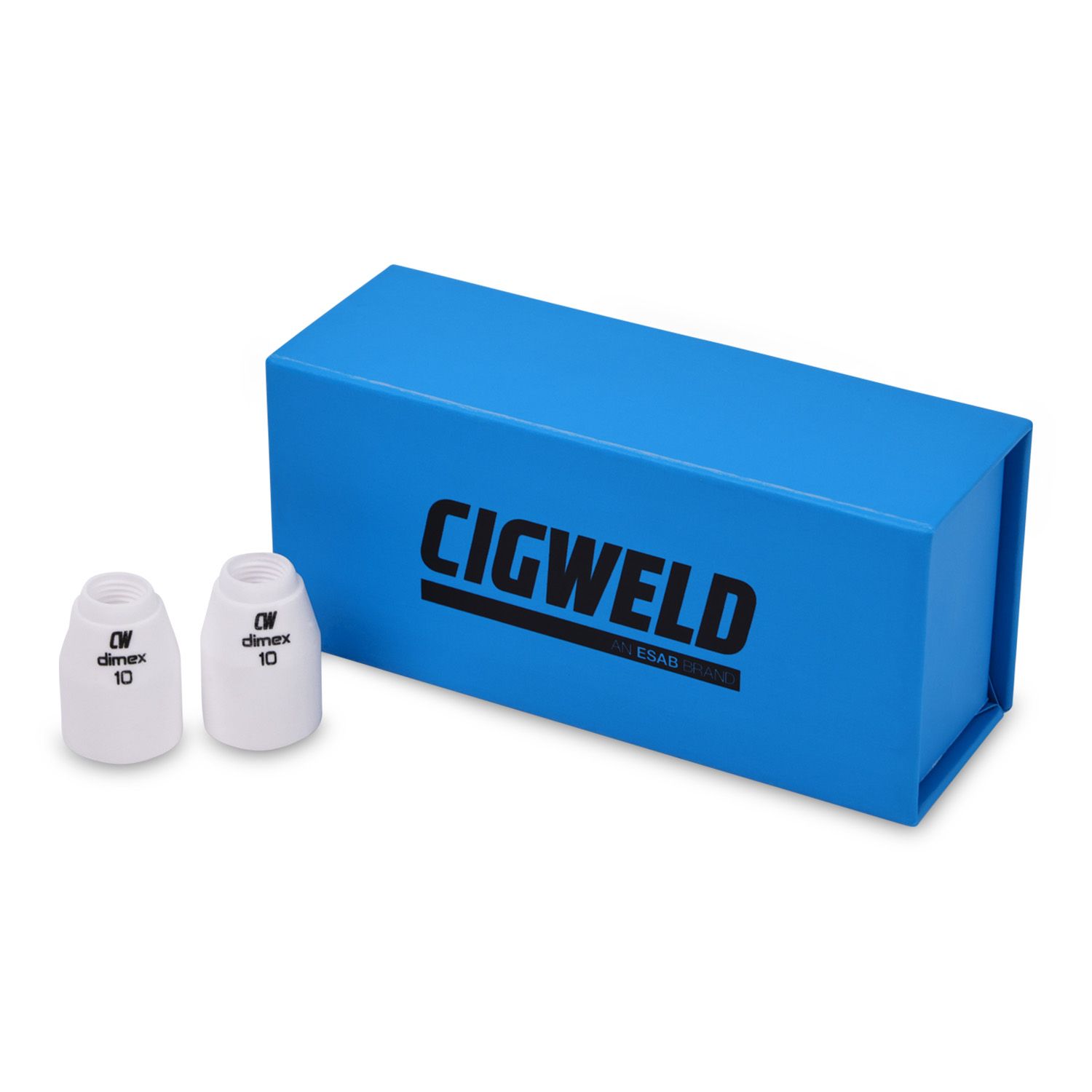 Cigweld CW13N13B 10-Pack 16mm #10 9/20 Series Dimex Ceramic Cups – image 2