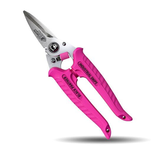 Sterling 29-721P 185mm (7") Pink Black Panther Industrial Snips – image 2
